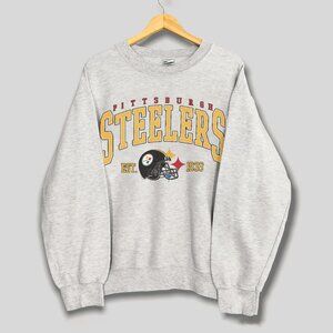 Vintage Pittsburgh Steelers Sweatshirt, Vintage NFL Steelers Football Shirt Tee
